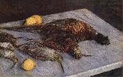 Gustave Caillebotte Some pheasant and woodcock on the marble USA oil painting reproduction